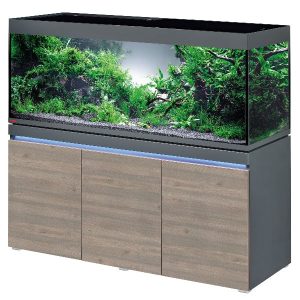Aquarium Incpiria 530 LED Graphit / Chêne rustique Équipé EHEIM - 530L