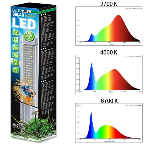 LED Solar Natur JBL - 22W pour Aquarium 45 à 70 cm - immagine 6