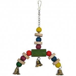 GIOCO PAPPAGALLI JINGLER WOOD BIRD TOY (35 CM CIRCA )