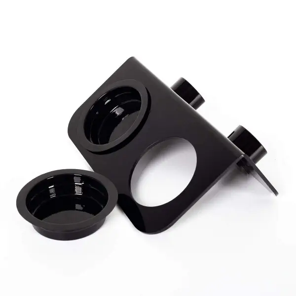 Mangeoire Double Magnétique Noire REPTIZOO - 15 cm - immagine 3