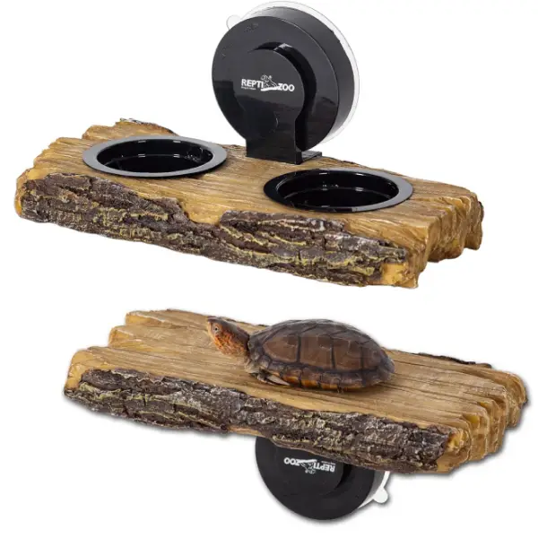 Mangeoire Double 2 en 1 ou Rampe Tortues REPTIZOO - 20 cm - immagine 2