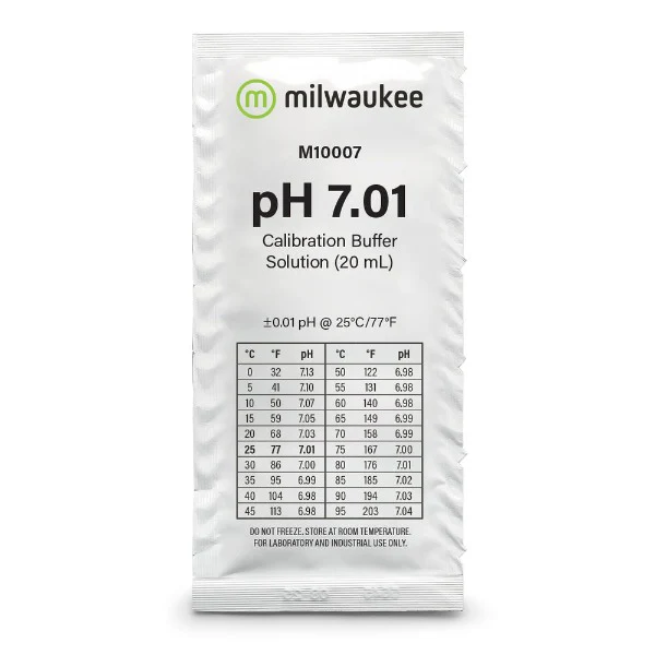 Solution d'étalonnage pH 7.01 MILWAUKEE - pour électrode pH et pH-mètre toute marque - immagine 3