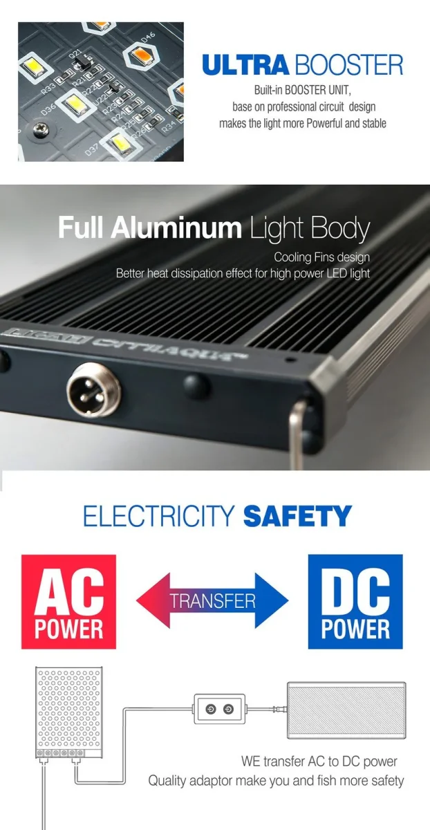 Rampe LED eau douce LICAH - LDP-1200 - immagine 3