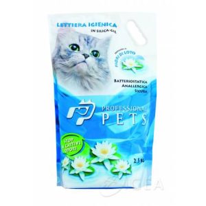 PROF. PET LETTIERA SILICIO 5,8LT PROFUM. ( 2 PZx cartone tot 11,6lt) PROFUM. FIORI DI LOTO