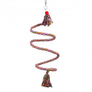 SPIRAL PERCH MIS 70 CM GIOCHI PER PAPPAGALLI HAPPYPET