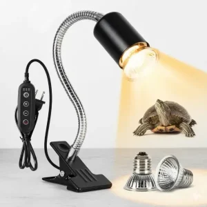 Support Dimmable pour Ampoule E27 avec Pince REPTIZOO - Max. 50W