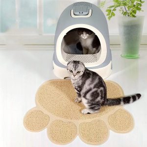 TAPPETINO ESTERNO PER LETTIERA GATTO A FORMA DI ZAMPA MARCHIO CROCI MIS 30X40CM