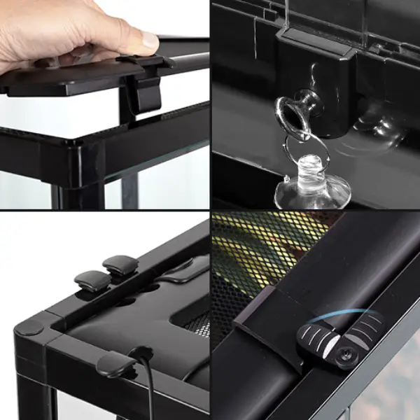 Terrarium REPTIZOO Démontable et Étanche - 120 x 45 x 60 cm - immagine 5